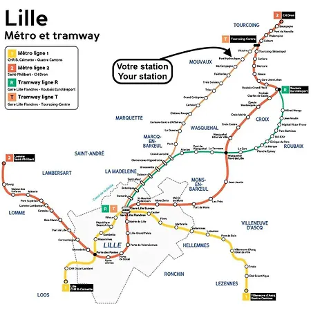 Fonctionnel Pour Personne, Proche Tram Apartment Tourcoing